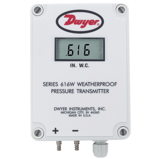 Dwyer Differential Pressure Transmitter, Series 616WL